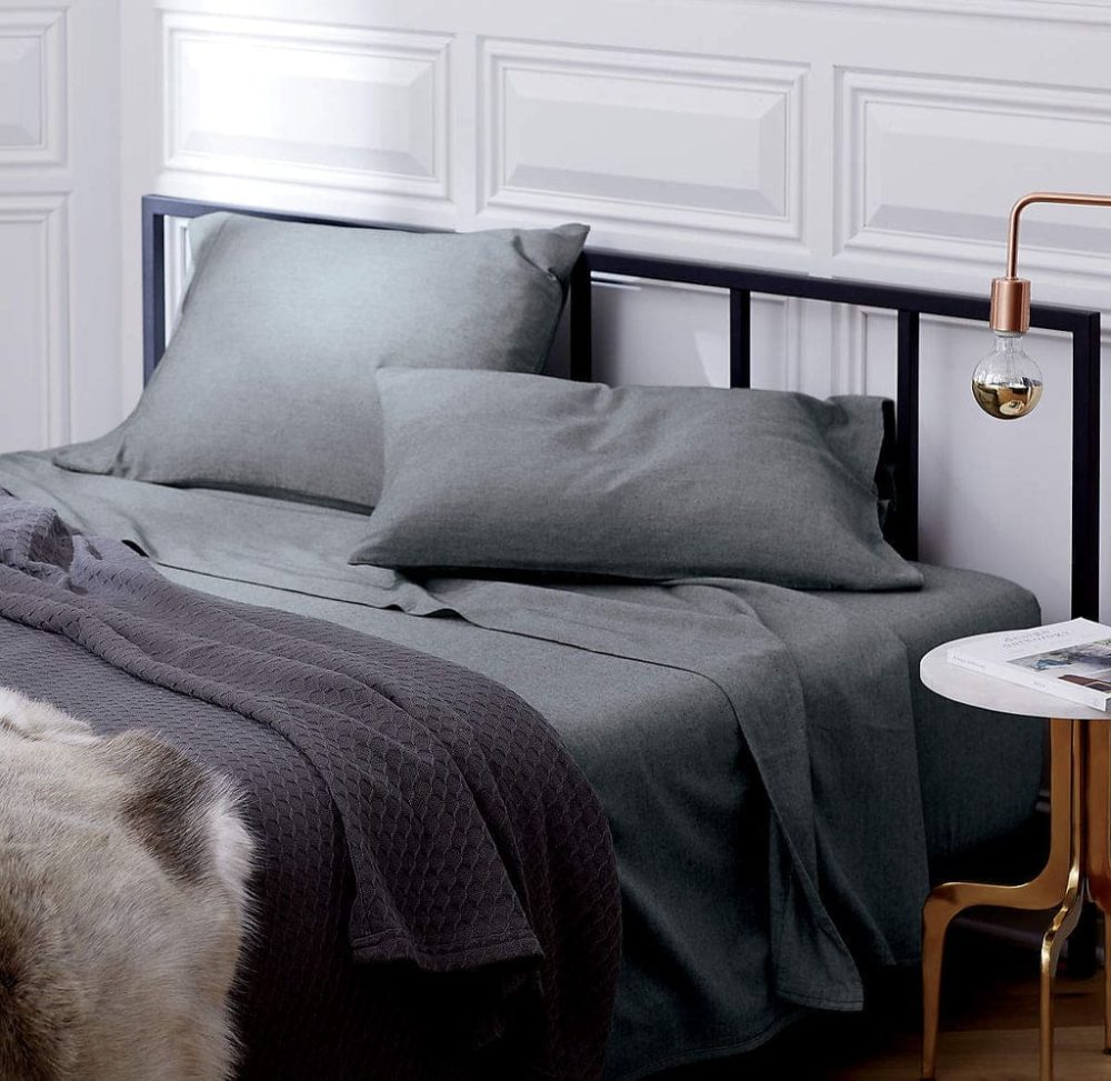 Panel Rail Metal Bed with Side Tables - Image 4