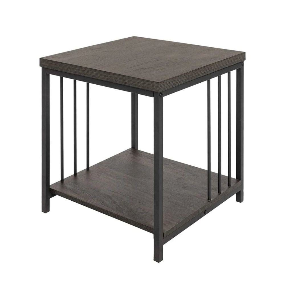 Panel Rail Metal Bed with Side Tables - Image 5