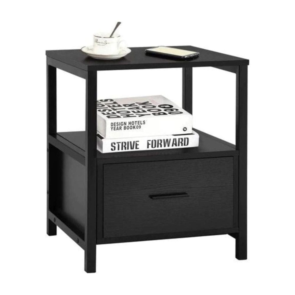 Metal Bed Frame with 2 Side Tables - Image 2