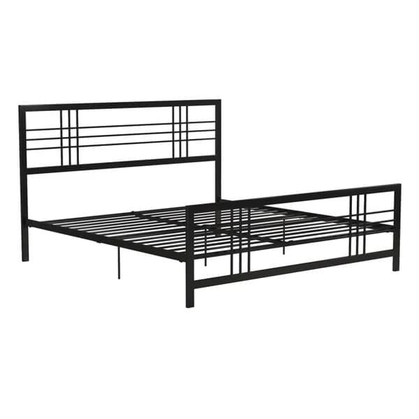 Black Metal Bed with Side Tables - Image 6