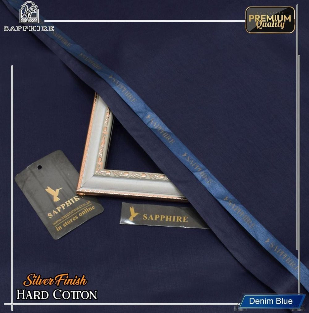 Sapphire Unstitched Soft Cotton Suit for Men