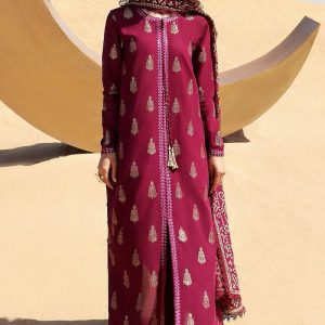 Cross Stitch Unstitched Printed 3 Piece Lawn Suit (Fancy)