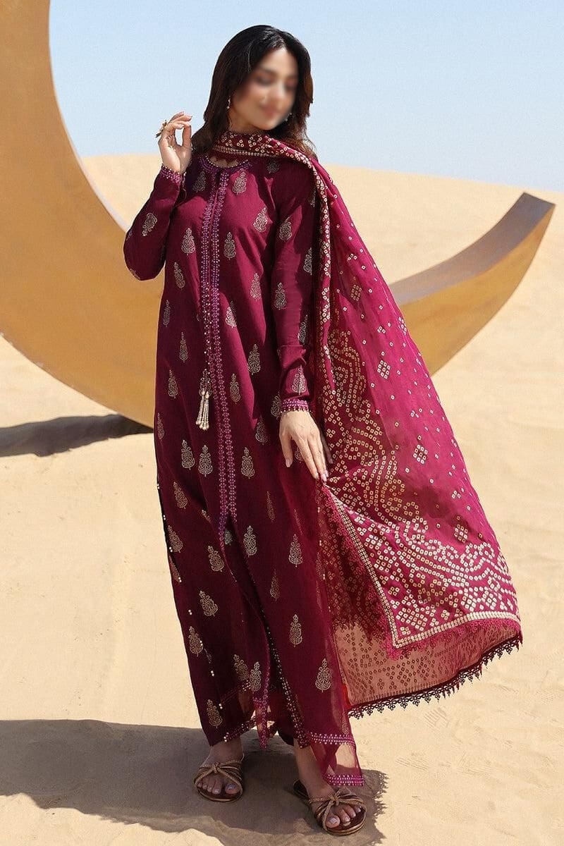 Cross Stitch Unstitched Printed 3 Piece Lawn Suit (Fancy) - Image 2