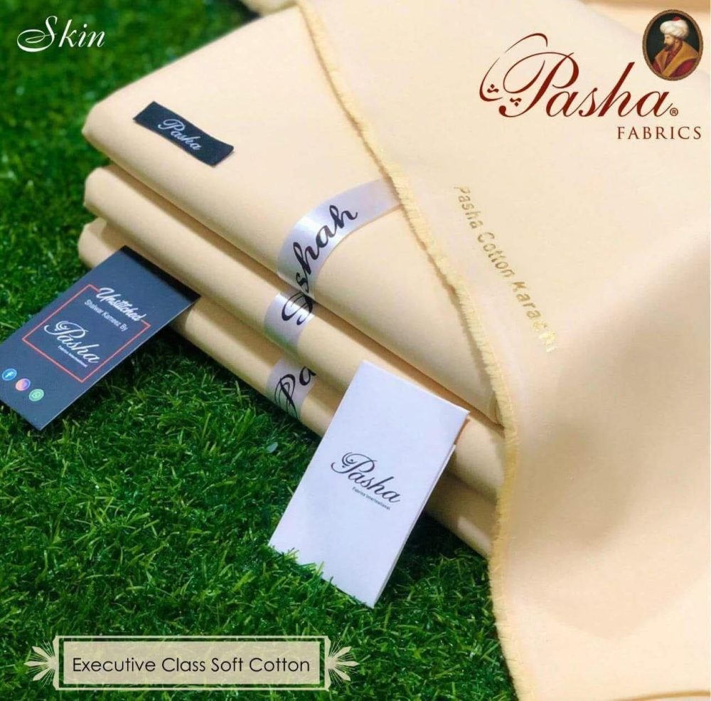Pasha Fabrics Unstitched Soft Cotton Suit for Men - Image 3