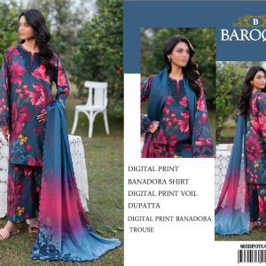 Baroque Airjet Bana Doria Digital Print Lawn Suit