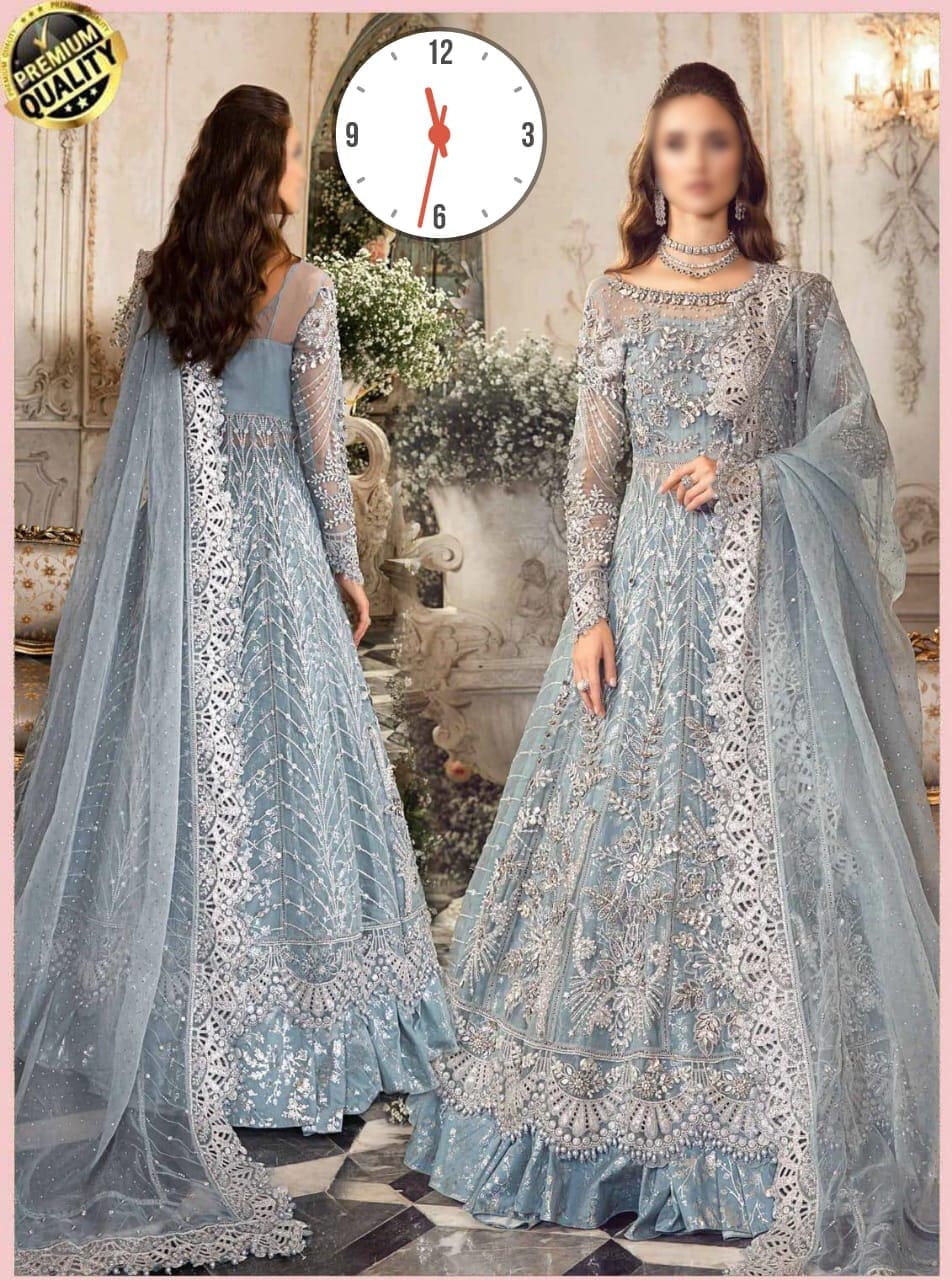 Luxurious bridal suit fabric in elegant design – perfect for wedding wear