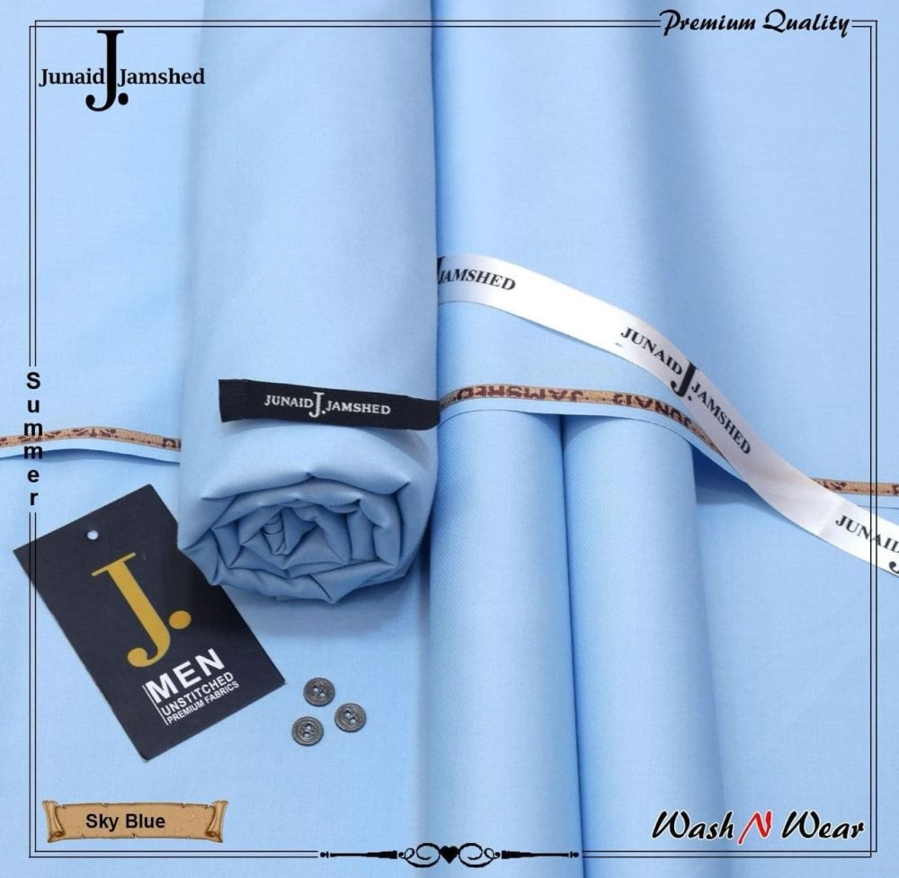 Junaid Jamshed Unstitched Wash and Wear Suit for Men - Image 12