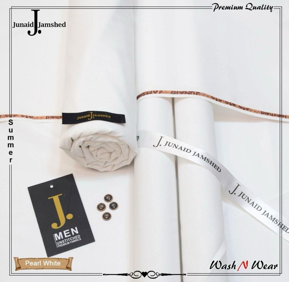 Junaid Jamshed Unstitched Wash and Wear Suit for Men - Image 13