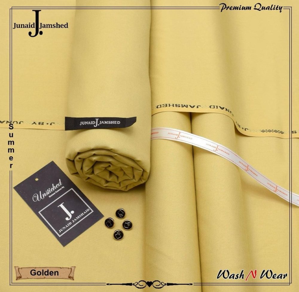 Junaid Jamshed Unstitched Wash and Wear Suit for Men - Image 9