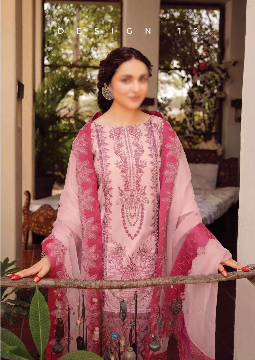 Classic Unstitched Embroidered 3 Piece Lawn Suit - Image 2