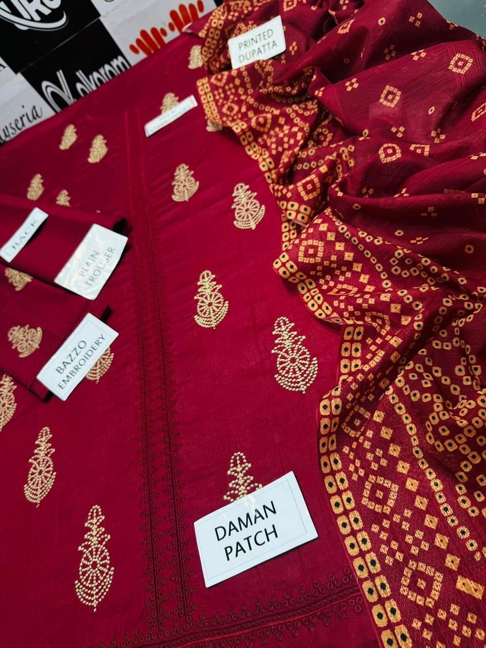 Cross Stitch Unstitched Printed 3 Piece Lawn Suit (Fancy) - Image 5