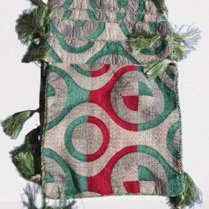 5-piece sea green cushion cover set with tassels for sofa or bed