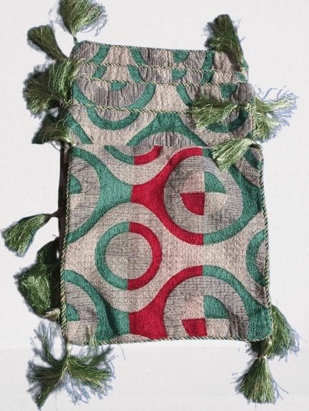 5-piece sea green cushion cover set with tassels for sofa or bed