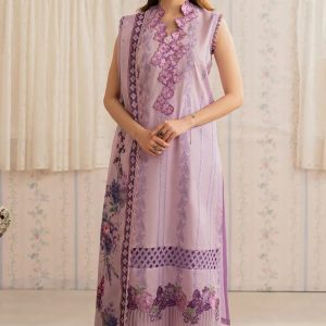 Luxury Unstitched Monark Cambric 3 Piece Cotton Suit Embroidered