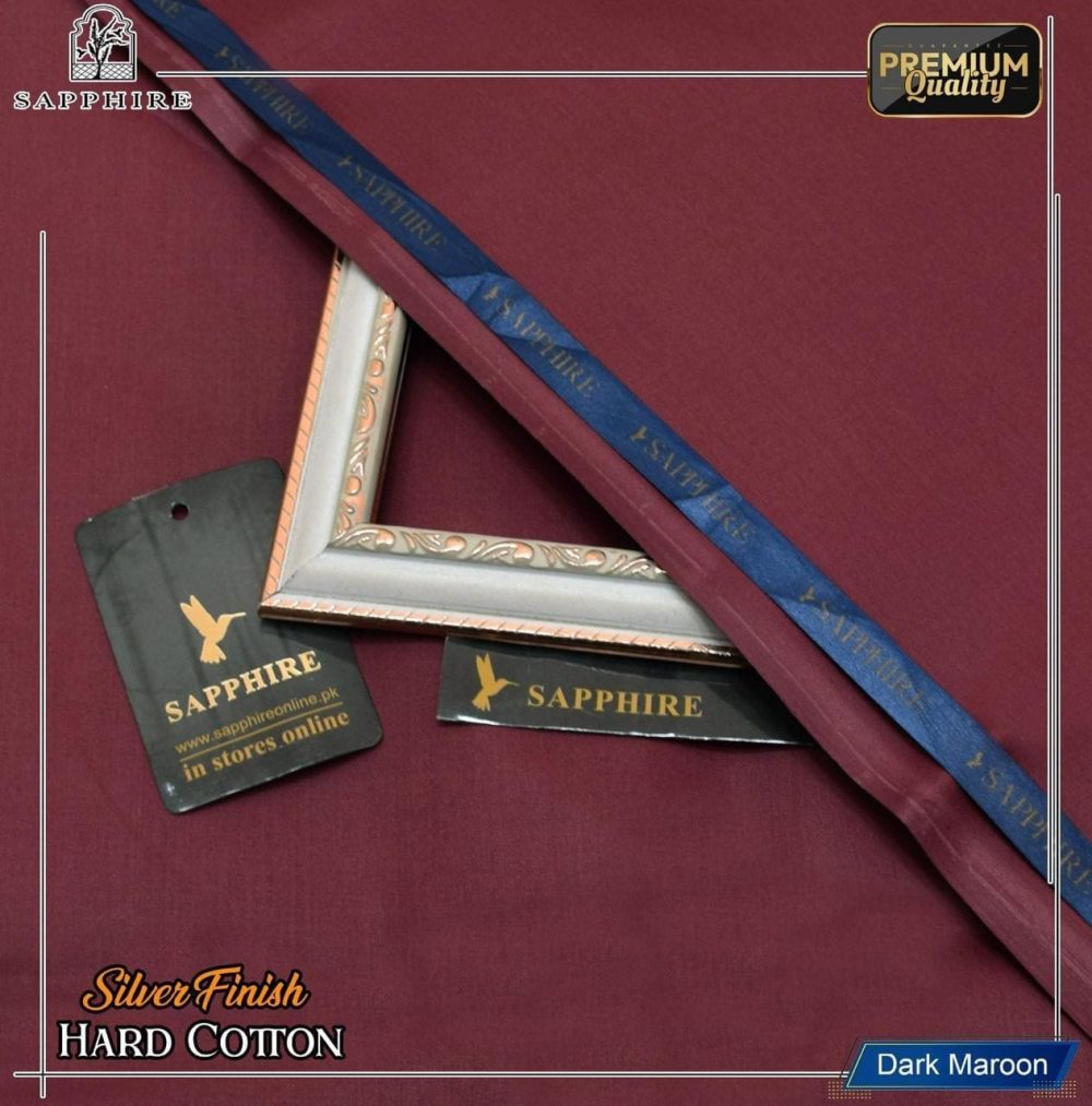 Sapphire Unstitched Soft Cotton Suit for Men - Image 12