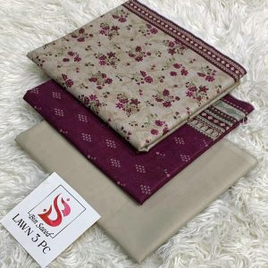 Bin Saeed Unstitched Airjet Lawn Suit Digital Printed