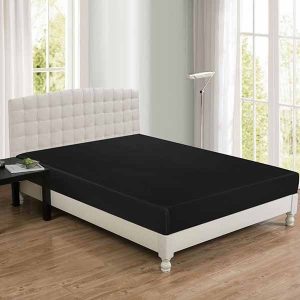 Fitted Sheet 100% cotton Jersey Black