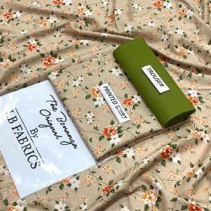 Bonanza 2 Piece Unstitched Lawn Suit in Pista Green – Lightweight Summer Wear for Women