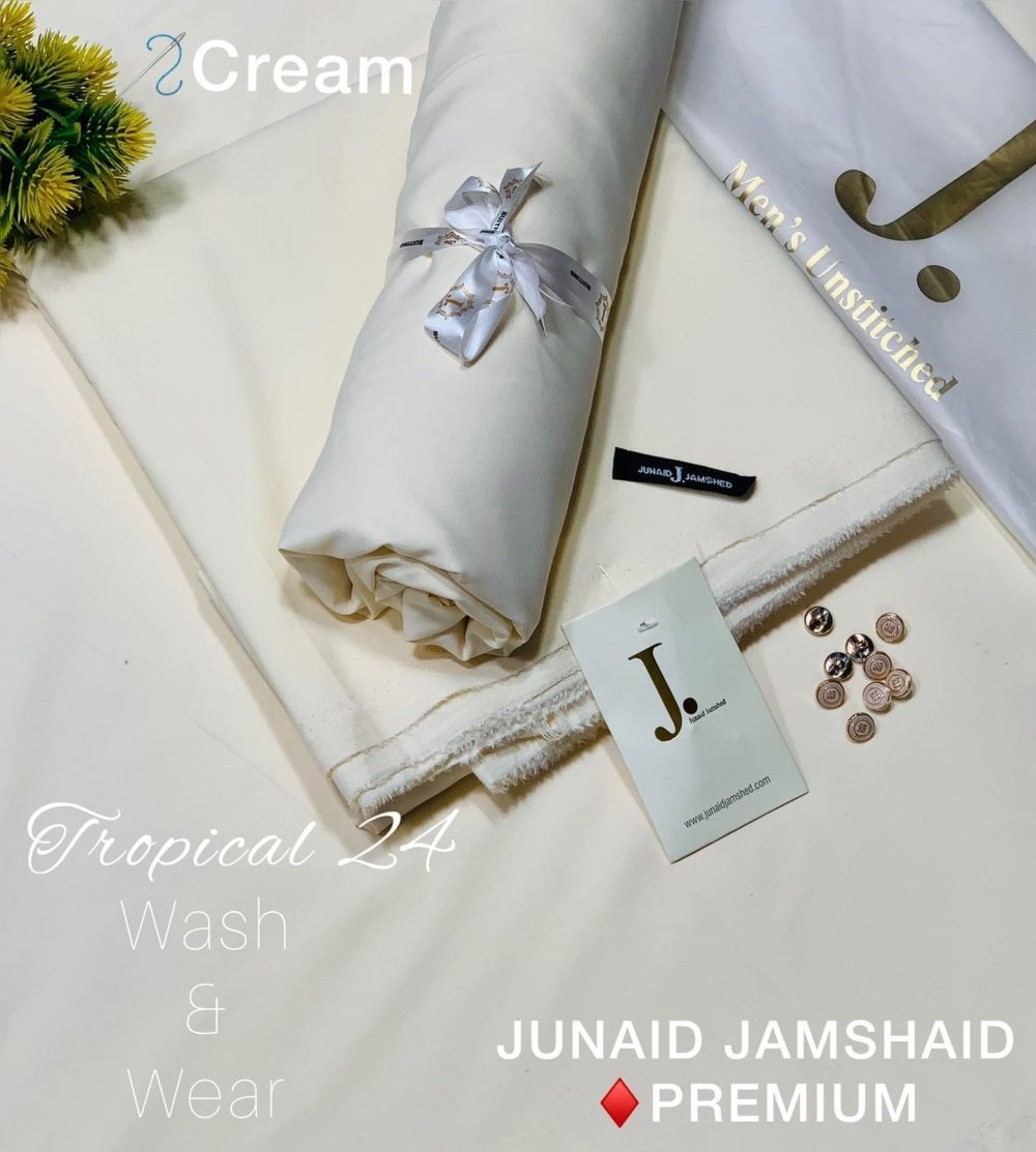 Junaid Jamshed Super Luxury Wash and Wear Suit for Men - Image 20