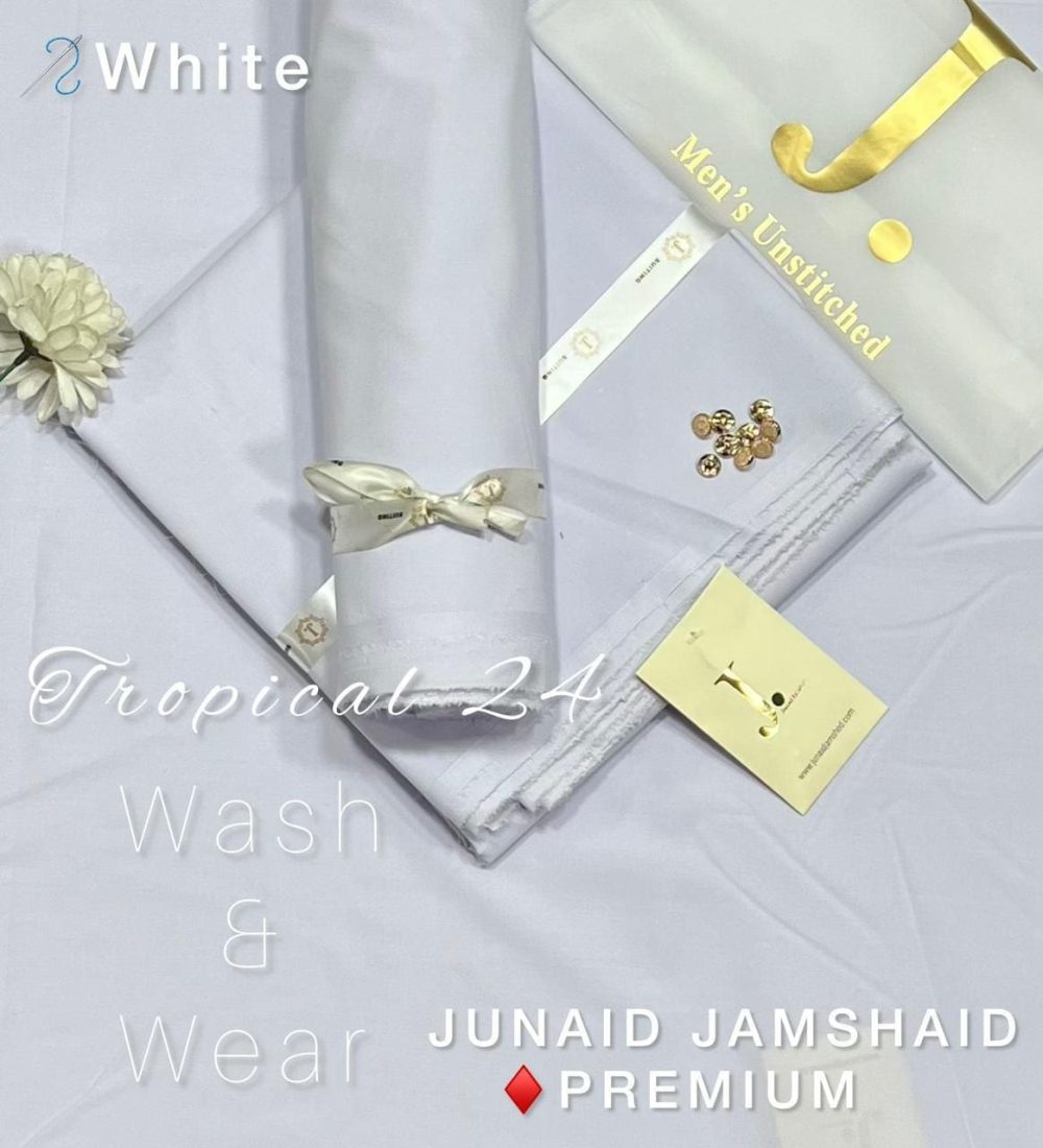 Junaid Jamshed Super Luxury Wash and Wear Suit for Men - Image 12