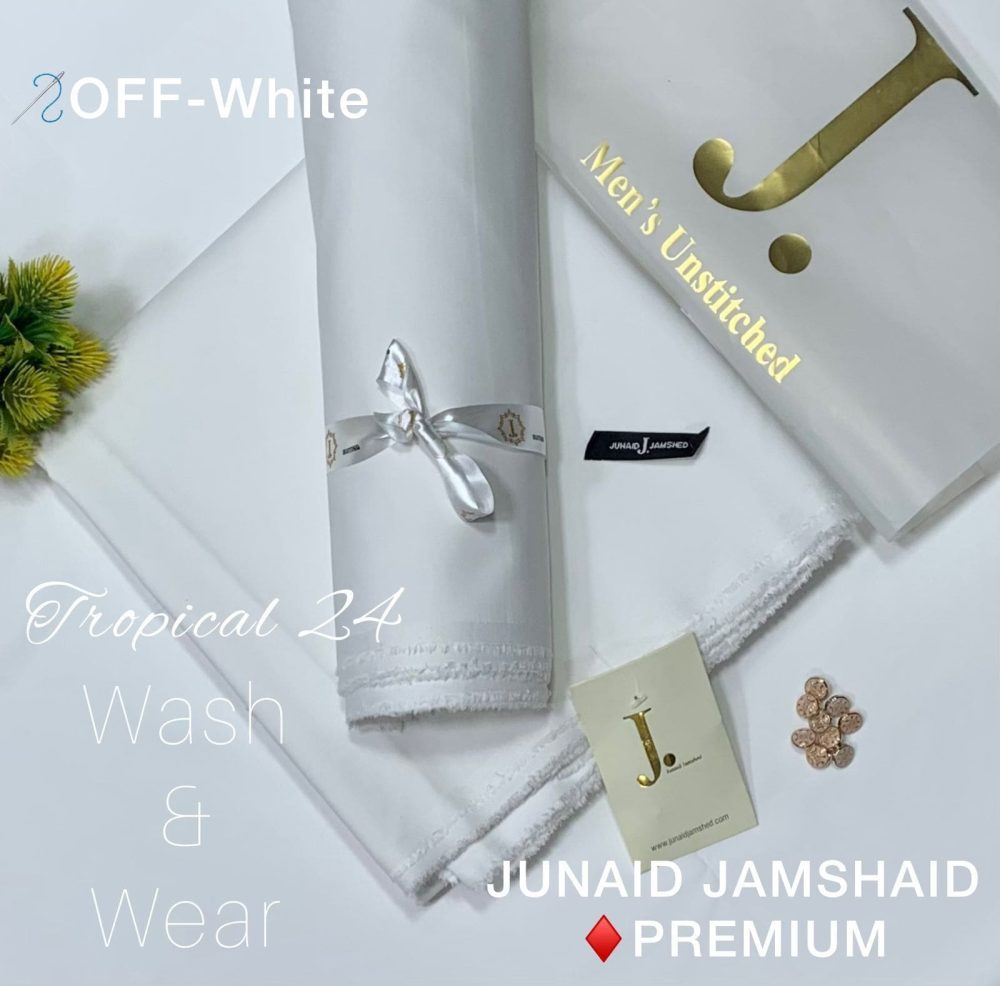 Junaid Jamshed Super Luxury Wash and Wear Suit for Men - Image 19