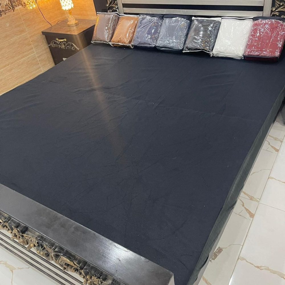 Terry Cotton Waterproof Mattress Protector – King Size Double Bed - Image 3