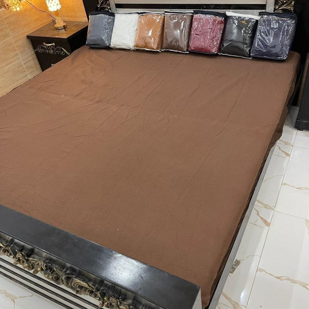 Terry Cotton Waterproof Mattress Protector – King Size Double Bed - Image 4