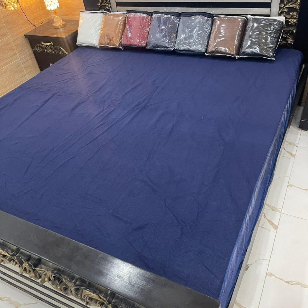 Terry Cotton Waterproof Mattress Protector – King Size Double Bed - Image 5
