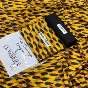 Yellow Stylish printed 2 piece unstitched lawn suit by Bonanza – summer 2025 collection