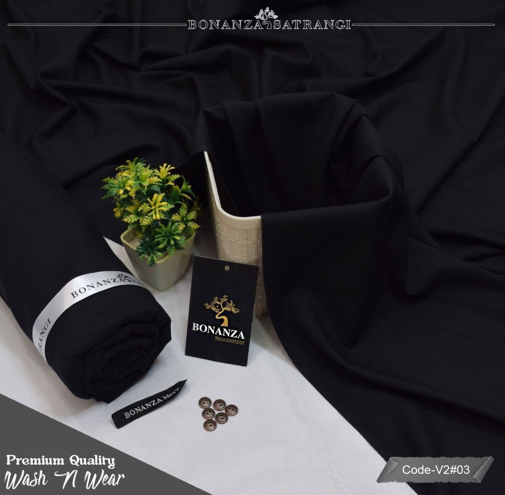 Bonanza Black Edition Gents Suit – Wash & Wear