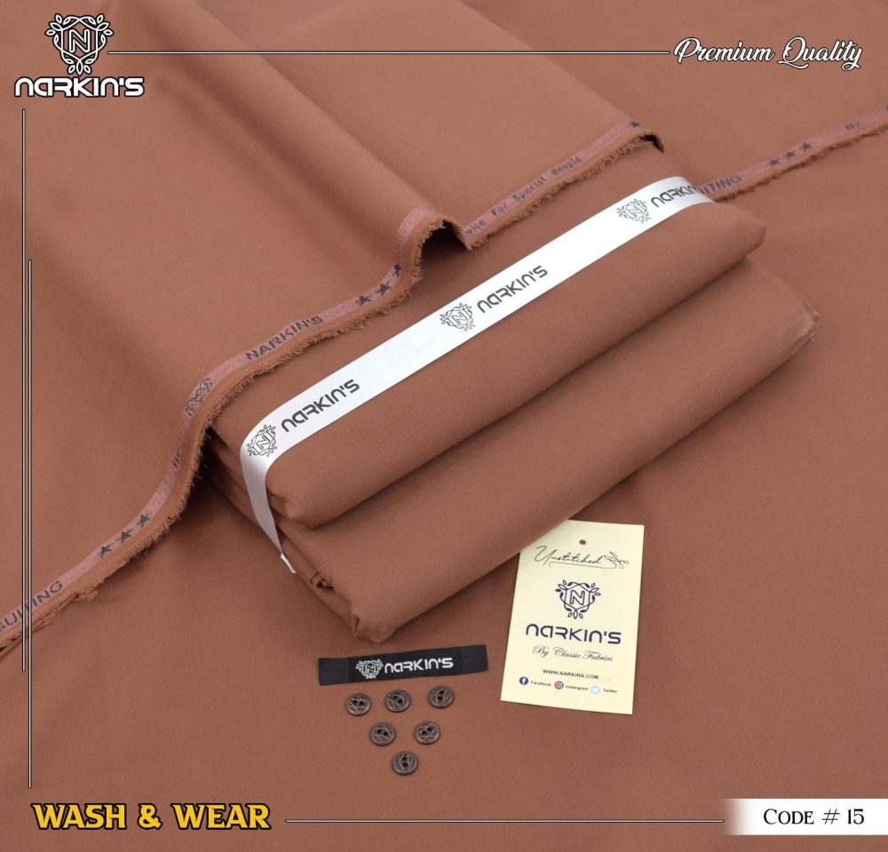 Narkins Tea Pink Wash & Wear Suit for Men – Premium Summer 2025 Collection