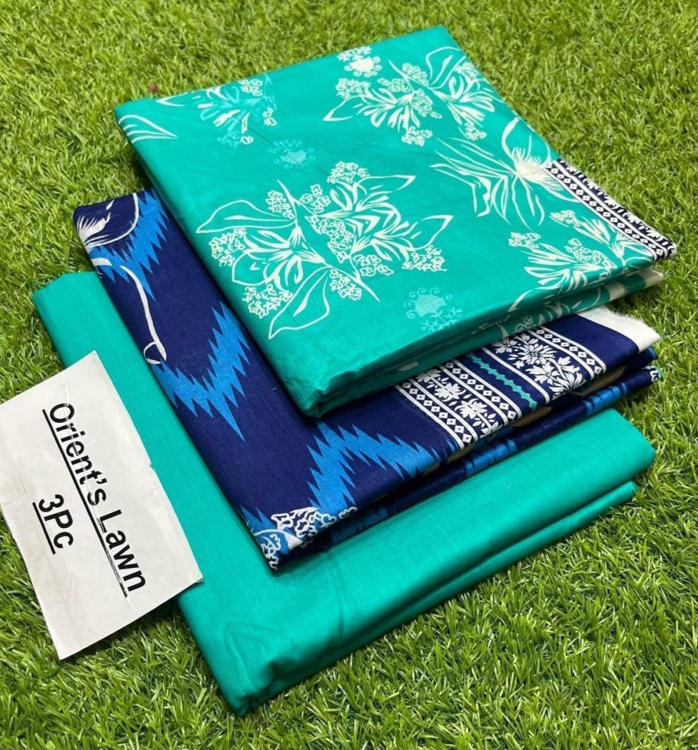 Orient Unstitched Ferozi Printed 3 Piece Lawn Suit