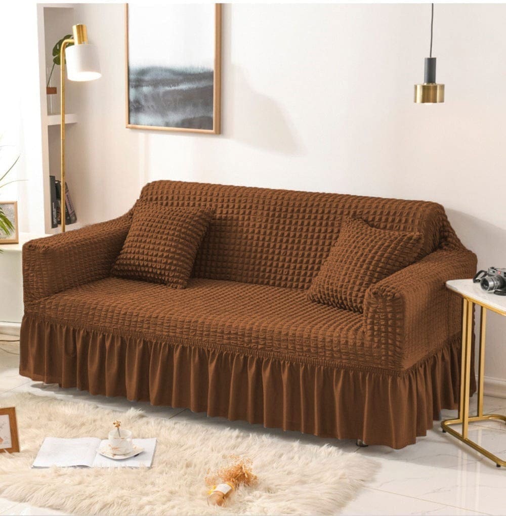 Brown Persian Fitted Sofa Cover – Jersey Lycra