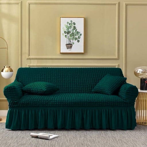 Green Stretchable Jersey Sofa Cover – Persian Style