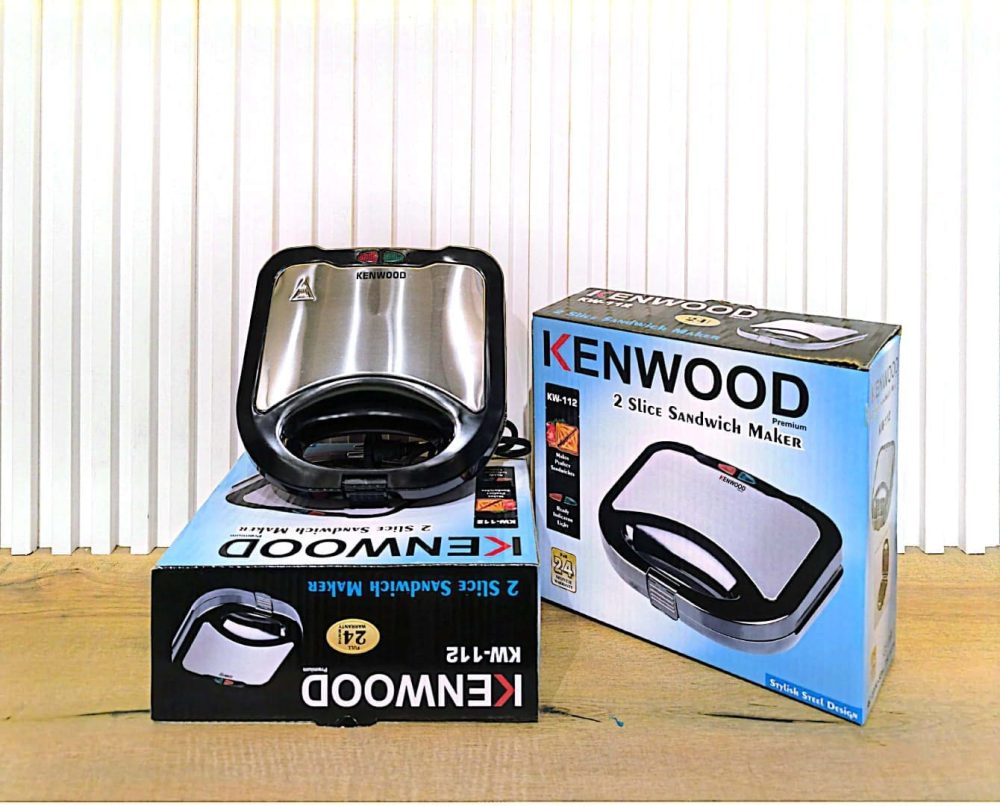 Kenwood KW-112 Sandwich Maker – 2 Slice, Cool Touch Housing with Power Indicators