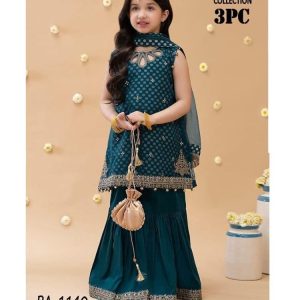 M.Kids Unstitched Zinc Embroidered Lawn 3 Piece