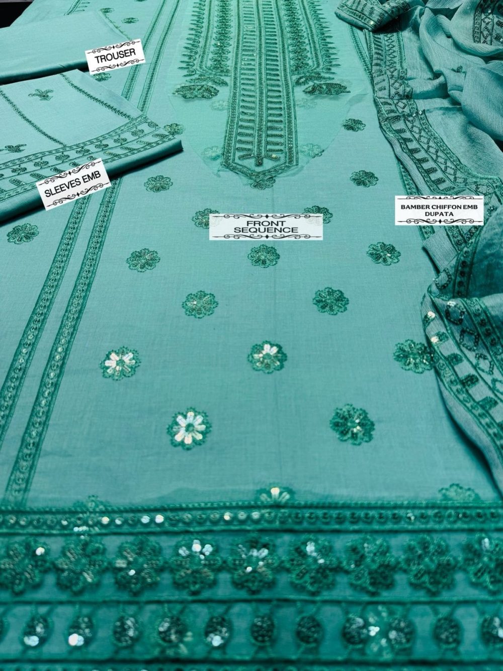 Sobia Nazir Embroidered Lawn Suit - Design 02 - Image 2