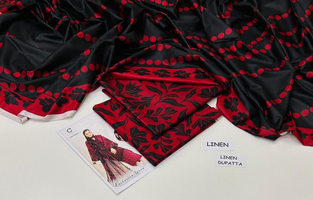 Linen Collection 2025 – 3 Piece Printed Suit with Digital Dupatta (Multi Designs) - Image 2