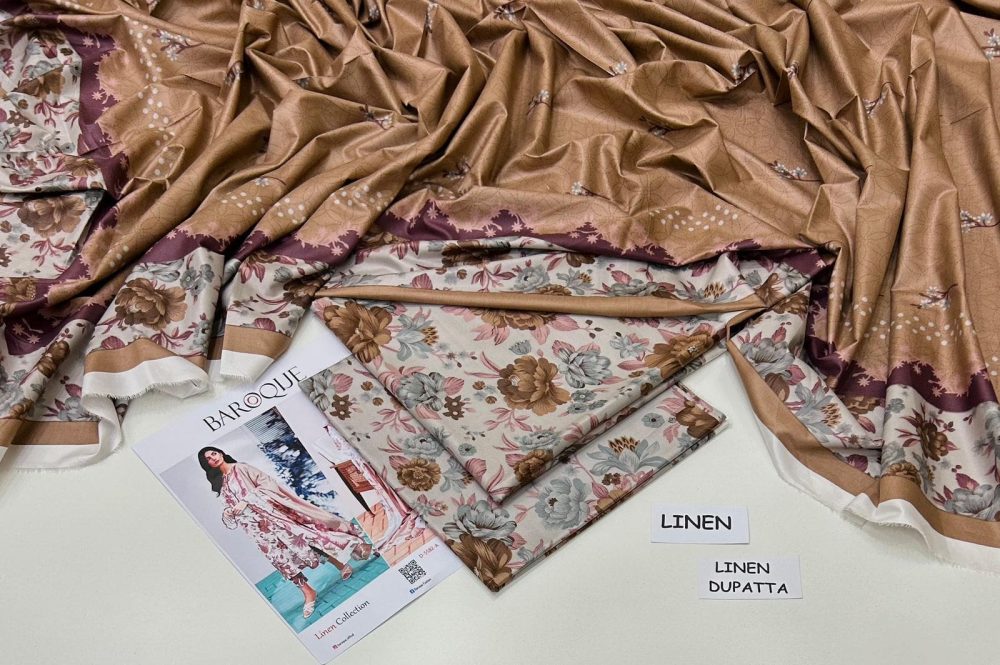 Linen Collection 2025 – 3 Piece Printed Suit with Digital Dupatta (Multi Designs) - Image 6