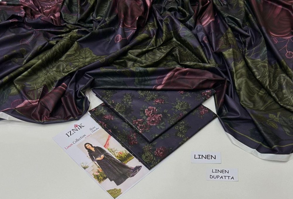 Linen Collection 2025 – 3 Piece Printed Suit with Digital Dupatta (Multi Designs) - Image 8