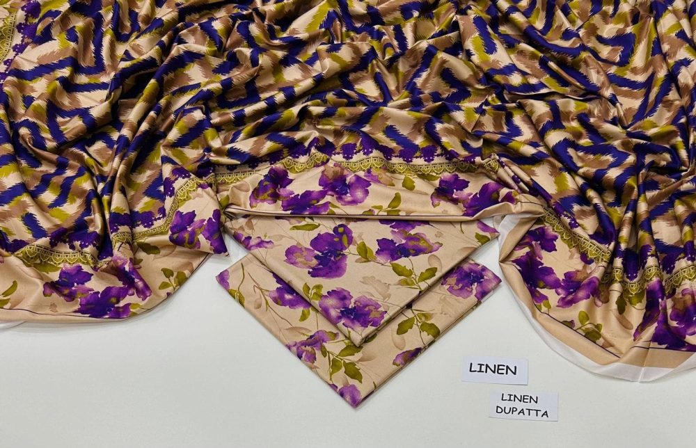 Linen Collection 2025 – 3 Piece Printed Suit with Digital Dupatta (Multi Designs) - Image 21