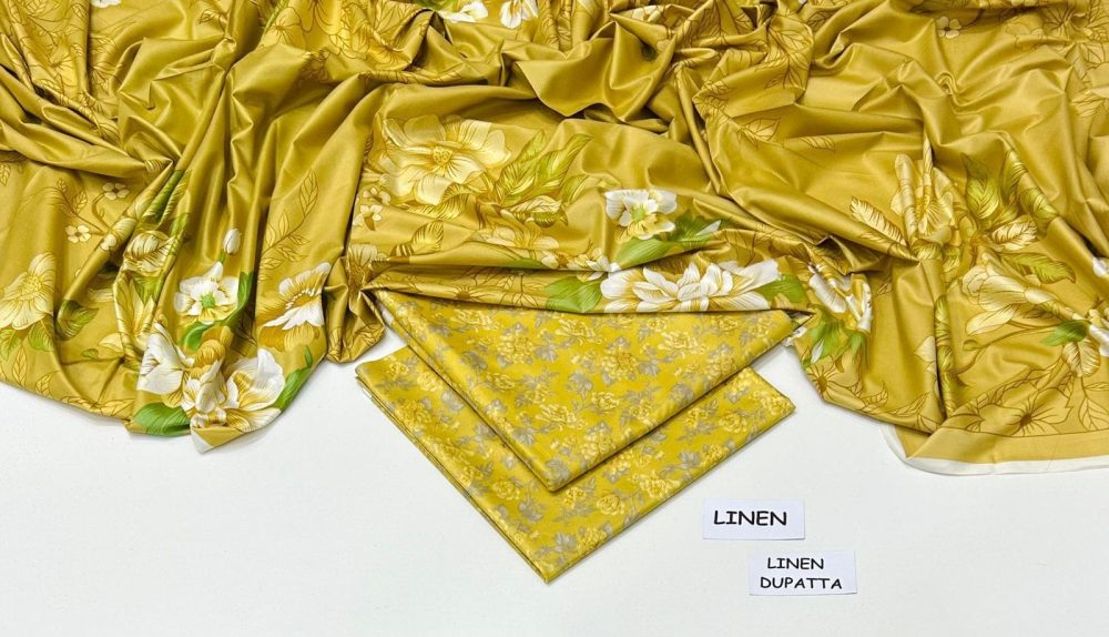 Linen Collection 2025 – 3 Piece Printed Suit with Digital Dupatta (Multi Designs) - Image 33