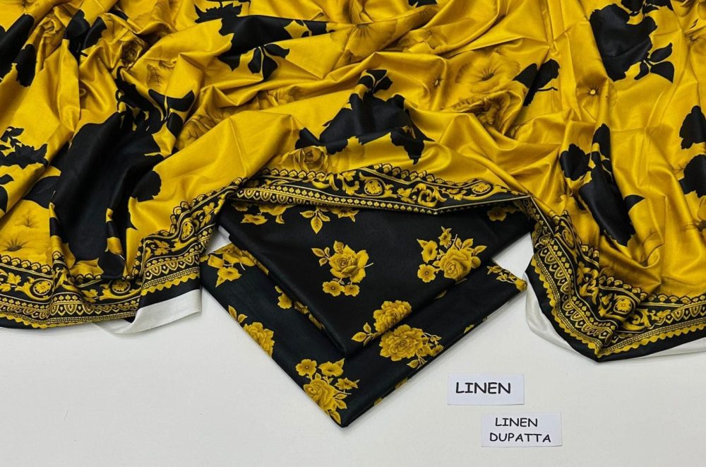 Linen Collection 2025 – 3 Piece Printed Suit with Digital Dupatta (Multi Designs) - Image 38