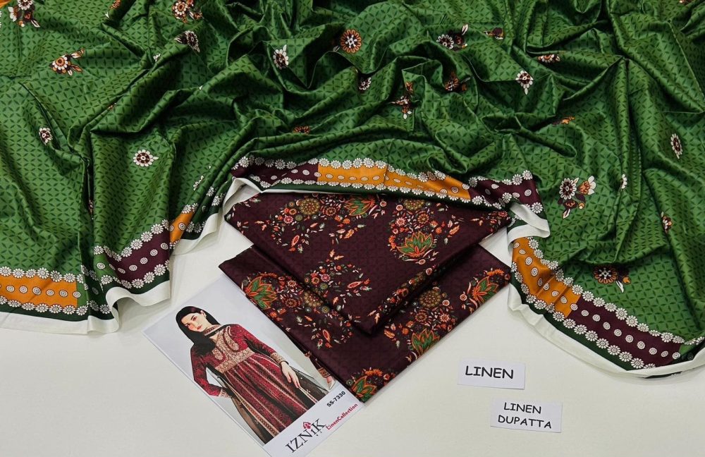 Linen Collection 2025 – 3 Piece Printed Suit with Digital Dupatta (Multi Designs) - Image 48