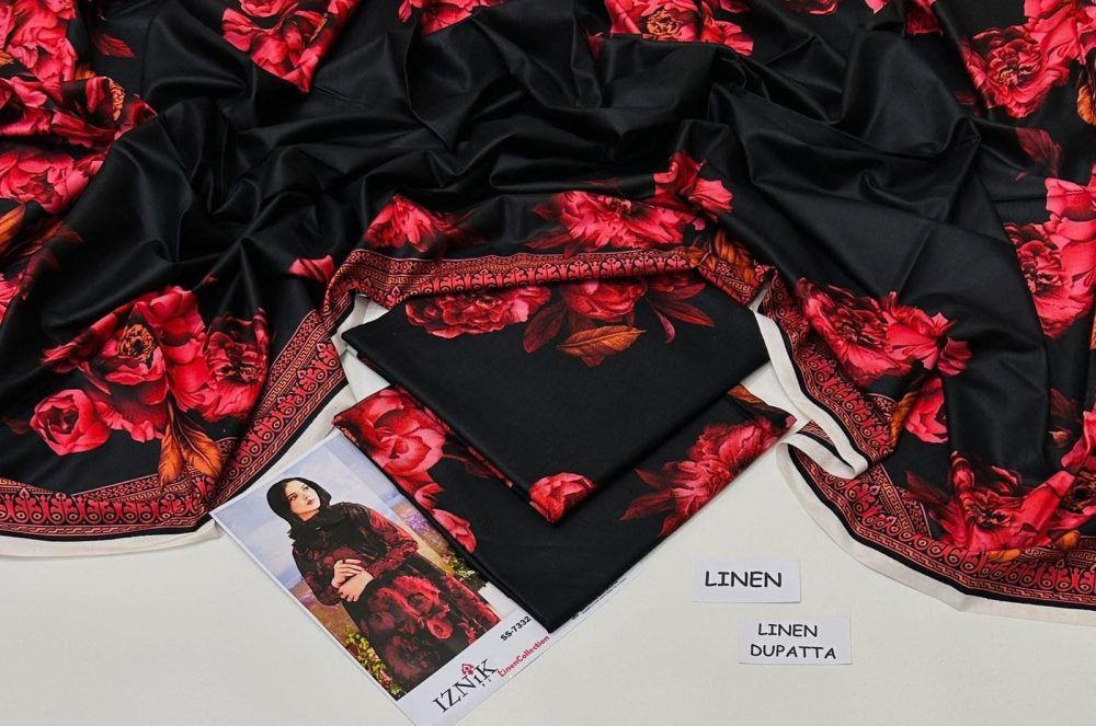 Linen Collection 2025 – 3 Piece Printed Suit with Digital Dupatta (Multi Designs) - Image 49