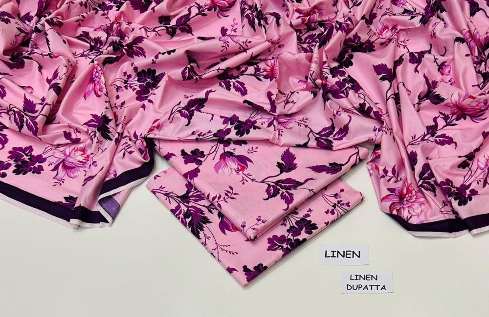 Linen Collection 2025 – 3 Piece Printed Suit with Digital Dupatta (Multi Designs) - Image 50