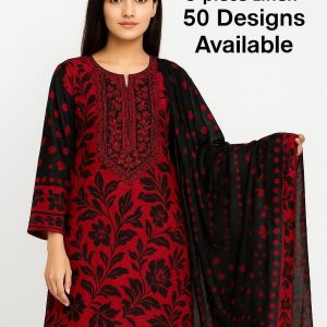 Linen Collection 2025 – 3 Piece Printed Suit with Digital Dupatta (Multi Designs)