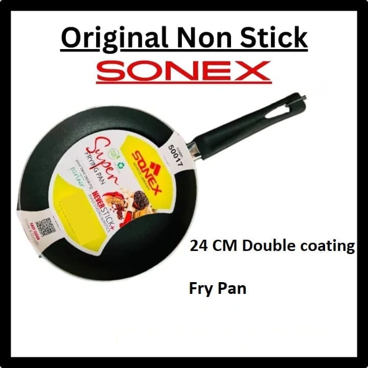 Sonex – Nonstick Frypan 24CM – Black - Image 2