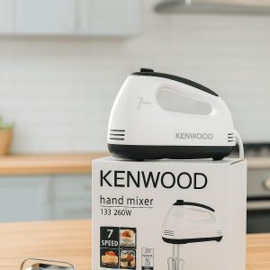 Kenwood Hand Mixer 133 – 260W Electric Beater with 7 Speed and Stainless Steel Attachments