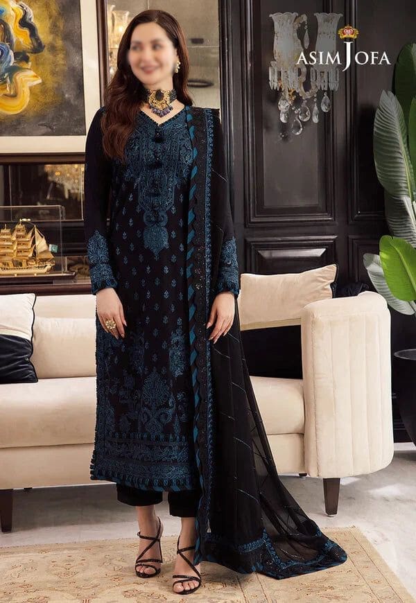 ASIM JOFA 3 Piece Winter Dhanak Suit – Code 790 - Image 2